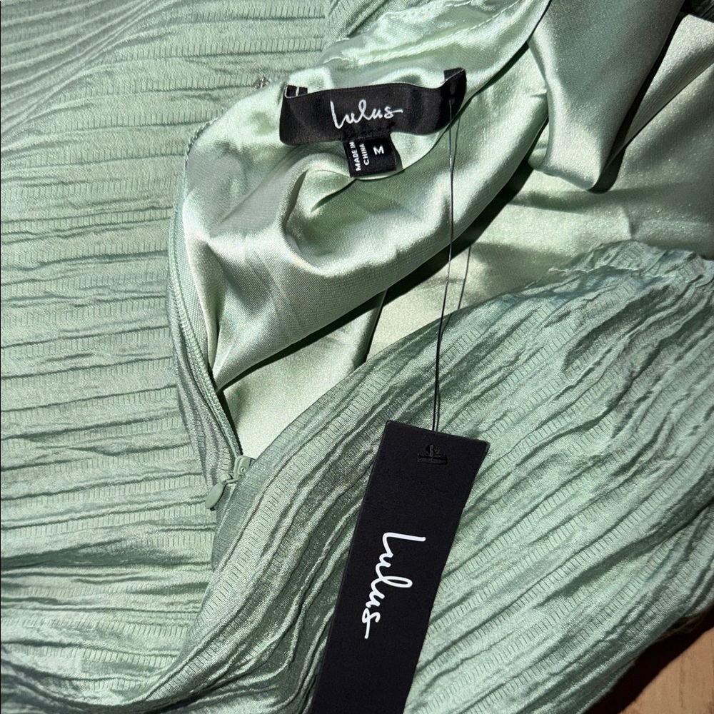 NWT Lulus Sage Strapless Maxi Dress - Picture 4 of 4